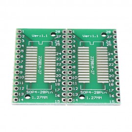 100pcs TSSOP28 SSOP28 To DIP28 SOP28 Transfer PCB Board DIP Pin Board Pitch Adapter