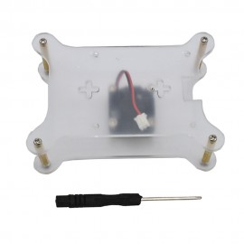 Acrylic Case Protetive Shell with Cooling Fan for 4 Model B/3B+/3B/2B