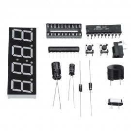 3pcs DIY Multi Function Four Bit Digital Clock MCU Clock Kit