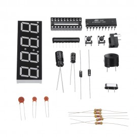 10pcs DIY Multi Function Four Bit Digital Clock MCU Clock Kit