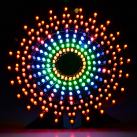  Ferris Wheel Model Music Spectrum DIY Kit Electronic 51 Single-chip Colorful LED Flash Kit