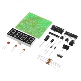 10pcs DIY Multi Function Four Bit Digital Clock MCU Clock Kit