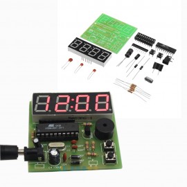 3pcs DIY Multi Function Four Bit Digital Clock MCU Clock Kit