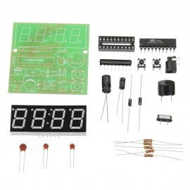 DIY Multi Function Four Bit Digital Clock MCU Clock Kit