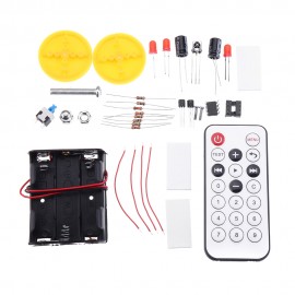 DIY Smart Car Kit Infrared Remote Control Car Infrared Receiver MCU Electronic Production Kit