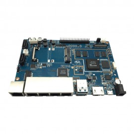 Banana Pi BPI-R2 MT7623N Quad-core ARM Cortex-A7 2G DDR3 4G LAN Ports 1G WAN 8GB eMMC With WIFI & bluetooth Onboard Single Board Computer Development Board Mini PC Learning Board