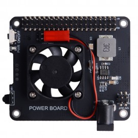 DockerPi Power Board Expansion Board With Cooling Fan For 4B/3B/3B+ / Banana Pi / Orange Pi