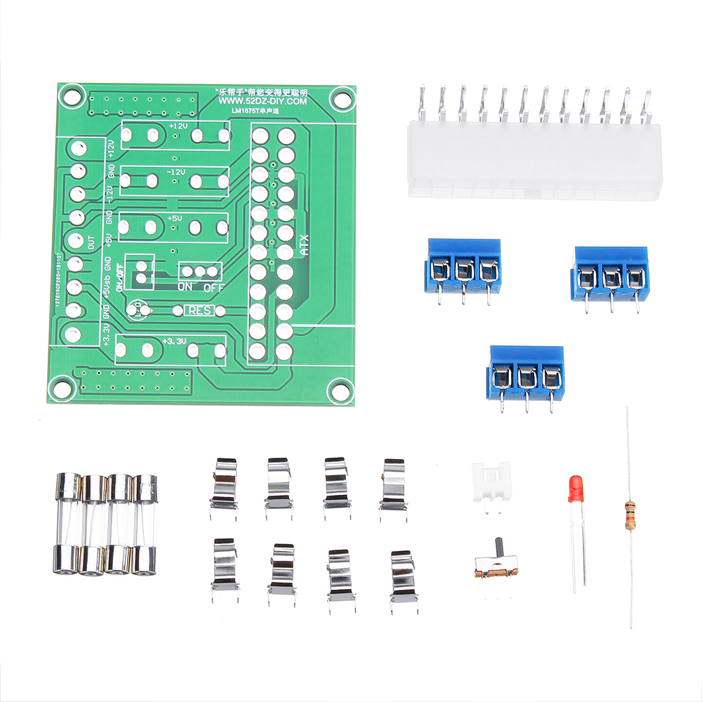 DIY Desktop PC Power ATX Transfer Board Power Supply Module 24Pins ATX Benchtop Computer Power Terminal For Amplifiers