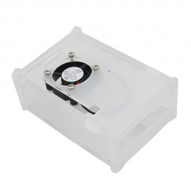 Clear Acrylic Case Enclosure Box with Cooling Fan Kit for 4 Model B