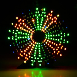  Ferris Wheel Model Music Spectrum DIY Kit Electronic 51 Single-chip Colorful LED Flash Kit