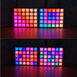  DIY Multi-function LED Cool Music Spectrum RGB Color Palette Clock Kit