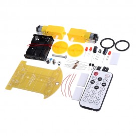 DIY Smart Car Kit Infrared Remote Control Car Infrared Receiver MCU Electronic Production Kit