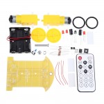 DIY Smart Car Kit Infrared Remote Control Car Infrared Receiver MCU Electronic Production Kit