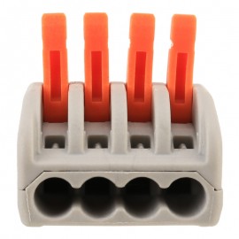 10 PCS 4 Port PCT Series Architectural Wiring Connector LED Lamp Conductor Distributor Junction Box Wire Joint