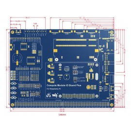  Compute Module IO Board Plus for CM3 / CM3L / CM3+ / CM3+L