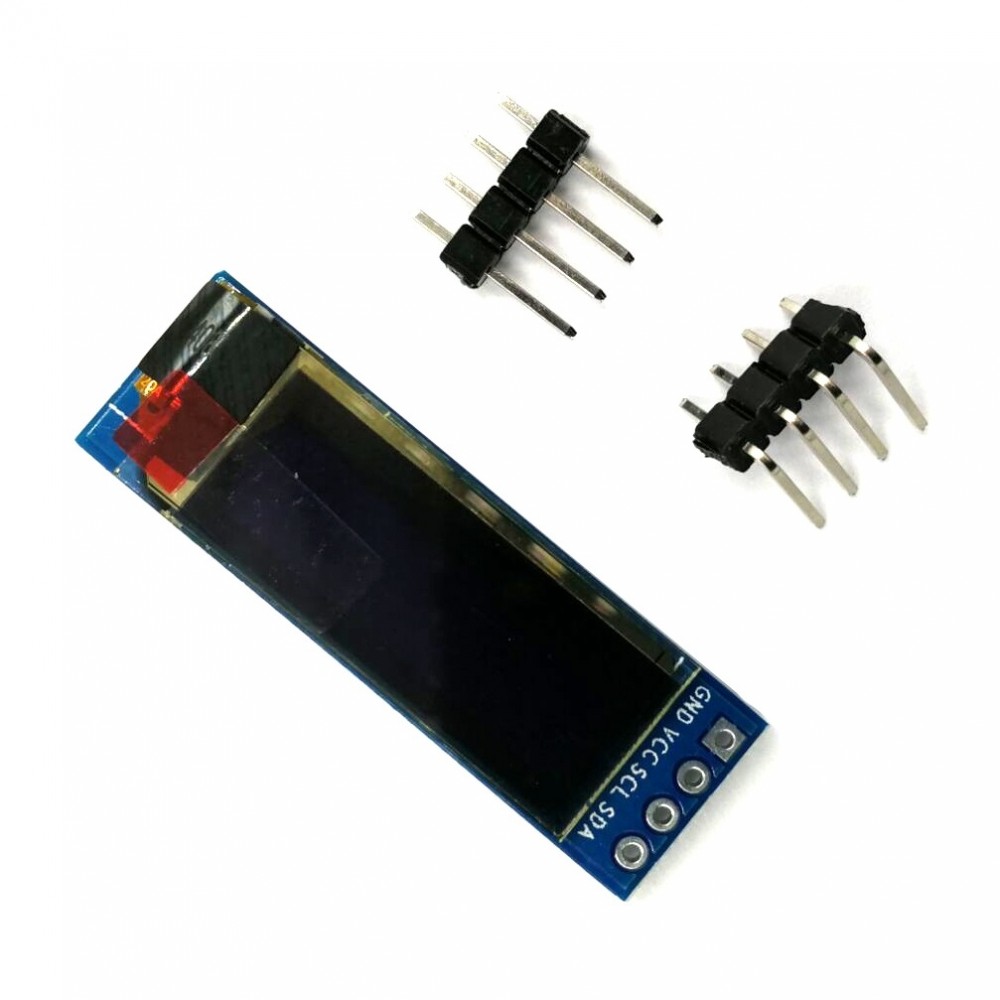 LDTR-WG0185 0.91 inch 128×32 IIC I2C Blue / White OLED LCD Display DIY Module DC3.3V 5V for PIC Arduino (Blue)