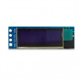 LDTR-WG0185 0.91 inch 128×32 IIC I2C Blue / White OLED LCD Display DIY Module DC3.3V 5V for PIC Arduino (Blue)