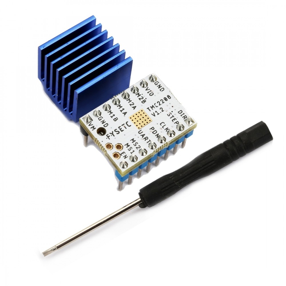 LDTR-WG0187 TMC2208 Stepper Motor Driver with AHeatsink DIY Kit for 3D Printer (White)