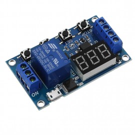 LDTR-WG0199 DC 6V To 30V One Way Relay Module Delay Power Off Disconnection Trigger Delay Cycle Timer Circuit Switch (Blue)