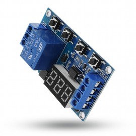 LDTR-WG0199 DC 6V To 30V One Way Relay Module Delay Power Off Disconnection Trigger Delay Cycle Timer Circuit Switch (Blue)