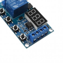 LDTR-WG0199 DC 6V To 30V One Way Relay Module Delay Power Off Disconnection Trigger Delay Cycle Timer Circuit Switch (Blue)