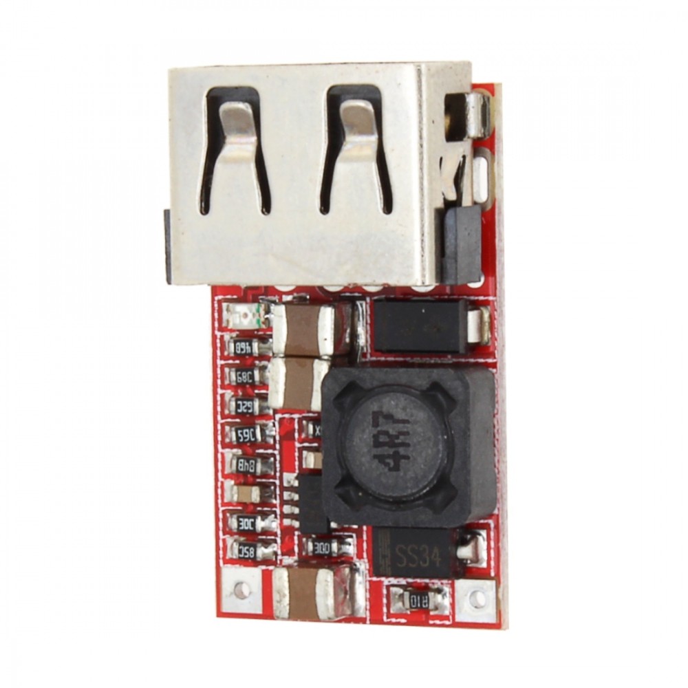 LDTR-WG0216 DC-DC 6-24V to 5V 3A Buck Module (Red)