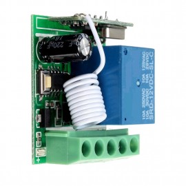 LDTR-WG0228 DC12V 10A 1CH 433MHz Wireless Relay RF Remote Control Switch Receiver (Green)