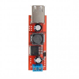 LDTR-WG0257 Dual USB 9V / 12V / 24V / 36V to 5V Converter DC-DC 3A Step Down Power Module (Red)