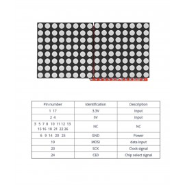 LDTR-WG0259 8×16 MAX7219 LED Dot Matrix Screen Module For Arduino B / B+ (Red)