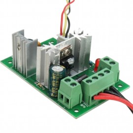 LDTR-WG0266 DC 6-30V 200W 16KHz PWM Motor Speed Controller Regulator Reversible Control Forward / Reverse Switch (Green)