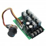 LDTR-WG0268 DC 9-55V 40A 2000W PWM DC Motor Pump Speed Regulator High Power Speed Controller (Green)