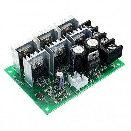 LDTR-WG0268 DC 9-55V 40A 2000W PWM DC Motor Pump Speed Regulator High Power Speed Controller (Green)