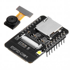 LDTR-WG0271 ESP32-CAM WiFi + Bluetooth Camera Module Development Board ESP32 with Camera Module OV2640 (Black)