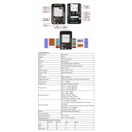 LDTR-WG0271 ESP32-CAM WiFi + Bluetooth Camera Module Development Board ESP32 with Camera Module OV2640 (Black)