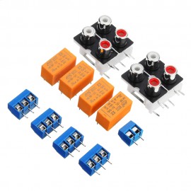 DIY 4 Channel HIFI Amplifier Audio Switch Board Sound Source Switchboard Lossless Multi Signal Switching Board Kit