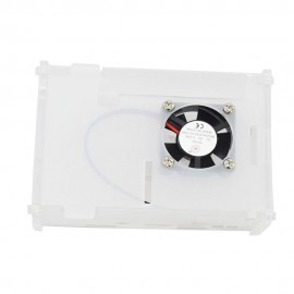 Clear Acrylic Case Enclosure Box with Cooling Fan Kit for 4 Model B