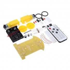 DIY Smart Car Kit Infrared Remote Control Car Infrared Receiver MCU Electronic Production Kit