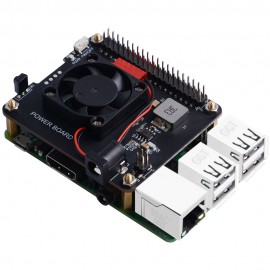 DockerPi Power Board Expansion Board With Cooling Fan For 4B/3B/3B+ / Banana Pi / Orange Pi