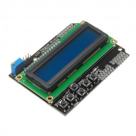 Mega 2560 R3 For Arduino Kit + HC-SR04 + Breadboard Cable + Relay Module + W5100 UNO Shield + LCD 1602 Keypad Shield