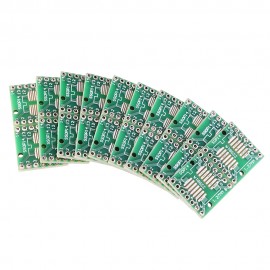 100pcs SOP14 SSOP14 TSSOP14 To DIP14 Pinboard SMD To DIP Adapter 0.65mm/1.27mm To 2.54mm DIP Pin Pitch PCB Board