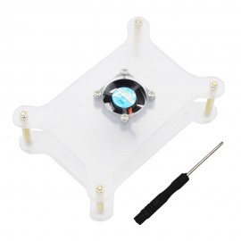 Acrylic Case Protetive Shell with Cooling Fan for 4 Model B/3B+/3B/2B